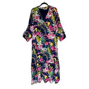 SOFT SURROUNDINGS Floral Maxi Dress Size 2X